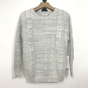 Anthropologie Another Love Gray Sweater Size Small